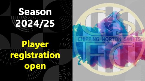 Player registration for season 2024/25 is now open
