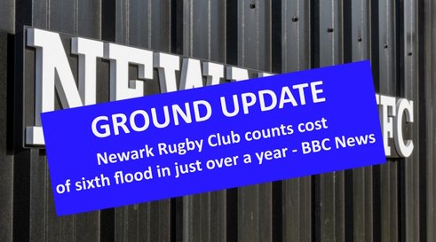 Newark Rugby Club counts cost of sixth flood in just over a year - BBC News