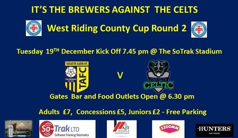 West Riding County Cup Round 2 - Tadcaster Albion v Farsley Celtic - 19.12.2023