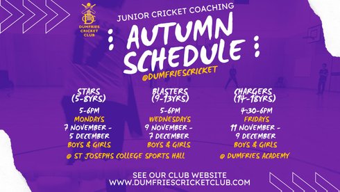 Indoor Junior Programme Starts Next Week
