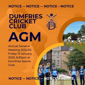 Cricket Club AGM - Fri 13 Jan 23