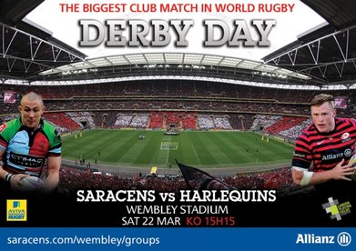 Saracens V Harlequins @ Wembley