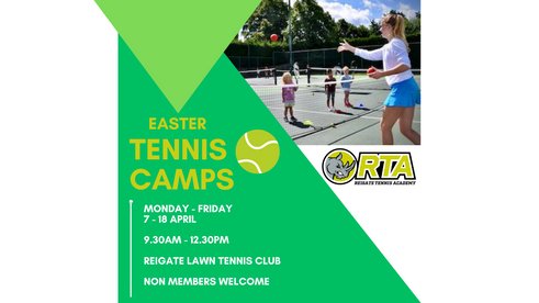 Junior Easter Holiday and Training Tennis Camps