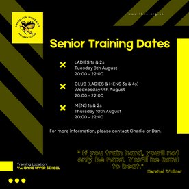 Senior Training Returns