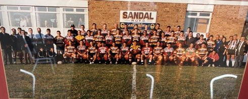 Clarks clash of the codes - 7th August 1996 - Sandal RUFC v Eastmoor ARLFC - Click for full Sandal Squad