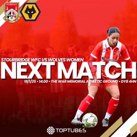 This Sunday! Stourbridge FC Women v @WolvesWomen - Ticket Information