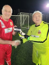 Walking football kicks off at the Belmont