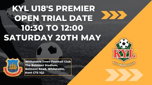 Kent Youth League U18 Premier Trials
