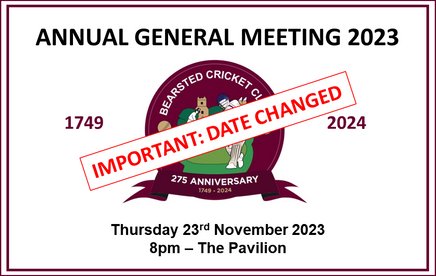 Annnual General Meeting 2023 - DATE CHANGE
