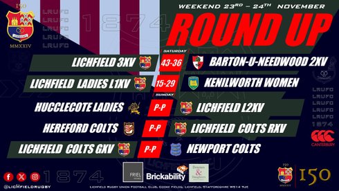 ROUND UP | WEEKEND 22-24TH NOVEMBER