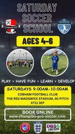 NEW SATURDAY SOCCER SCHOOL FROM APRIL