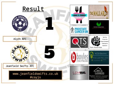 Match Report - Alyth AFC v Jeanfield Swifts AFC
