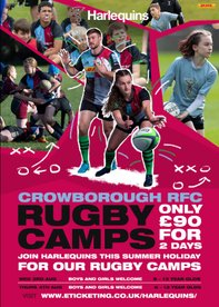 Harlequins Rugby camps return to Crowborough this summer