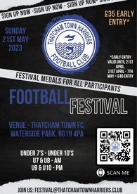 Our Football Festival is back for 2023 | Thatcham Town Harriers FC