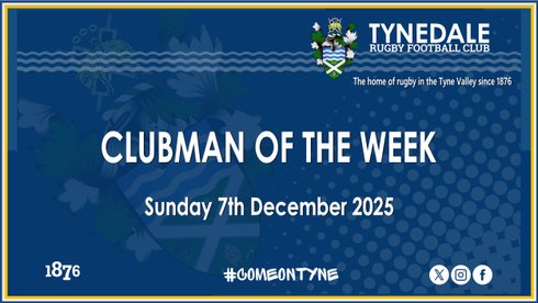 CLUBMAN OF THE WEEK