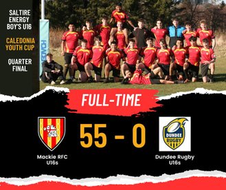 Mackie RFC U16s vs Dundee Rugby U16s - Caledonia Cup Quarter Finals (2 March 2025)