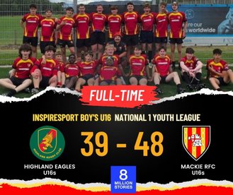 Highland Eagles U16s vs Mackie RFC U16s - National 1 Youth League