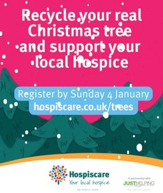 RECYCLE YOUR REAL CHRISTMAS TREE WITH HOSPISCARE