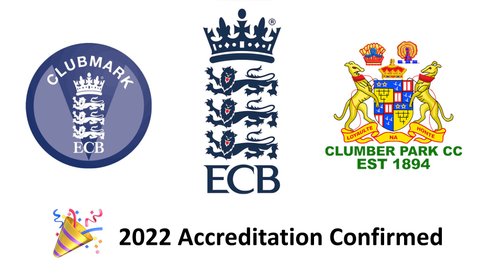 2022 ECB Clubmark Accreditation Confirmed