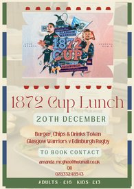 Glasgow vs Edinburgh Lunch - Saturday 20th December
