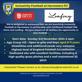 Inclusivity Football at Harvesters FC