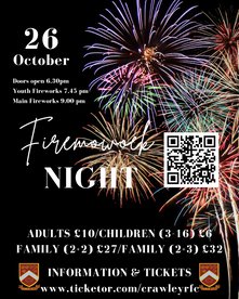 Firework night at Crawley Rugby Club