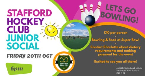 Junior Social Night - Friday 20th October