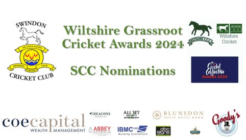 Swindon CC Wiltshire Grassroot Cricket Awards Nominations