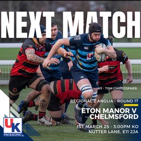 Eton Manor RFC v Chelmsford RFC