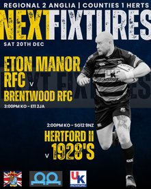 Eton Manor RFC v Brentwood RFC