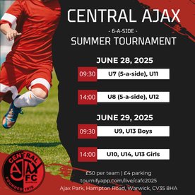 Central Ajax 2025 Summer Tournament