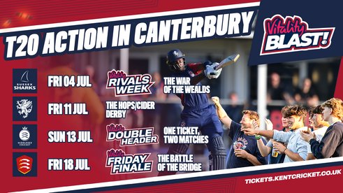 T20 Cricket in Canterbury This July – Don’t Miss the Final Fixtures!