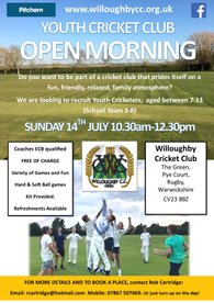Junior and Youth Cricket Open Morning