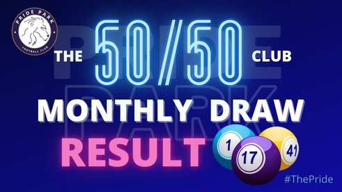 50/50 CLUB - DECEMBER DRAW RESULTS