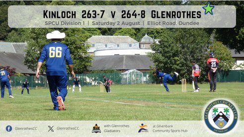 1st XI Scrape a Win at Kinloch