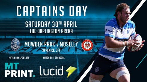 Next Home Game - Saturday 30th April