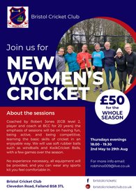 WOMENS CRICKET RECRUITING AT BRISTOL CRICKET CLUB