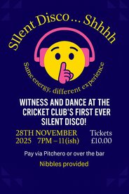 Silent Disco at the Cricket Club