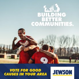 5 sports clubs amongst winners in the Jewson Building Better Communities competition.