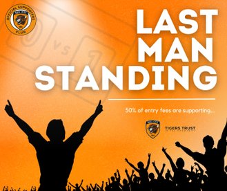 Our Last Man Standing Competition returns….. entries now open for Round 3 2024/25