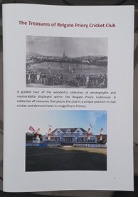 Treasures of Reigate Priory Cricket Club