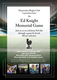 Ed Knight Memorial Game - 19th December
