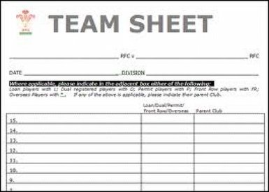 Team Sheets: The Pre-Season Friendlies