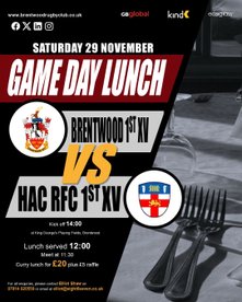 Curry Lunch - 29th November vs HAC RFC