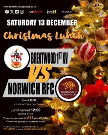Senior Fixtures - Saturday 13th December
