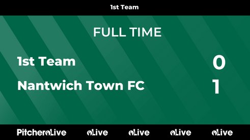 Northwich Vics 0 Nantwich Town 1