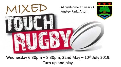 Summer Touch 2019, 22 May to 10 July