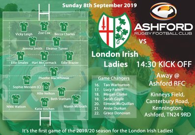 London Irish Ladies name their squad ahead of their 1st league game of the season