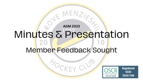 AGM 2023 & Request for Feedback