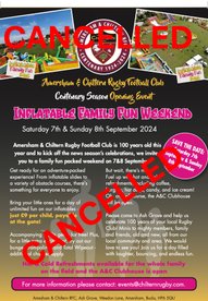 CANCELLED DUE TO WEATHER  Inflatable Family Fun Weekend! 7&8 September